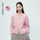 宽松毛衣休闲毛针织衫 打底衫 女2025年冬季 朗姿纯羊毛针织开衫 新款