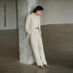 高智衣橱 半身裙女2026年春季 朗姿25三醋酸西服西装 子 新款 裤