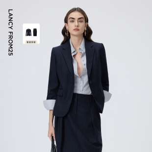 漾25系列 2026春季 朗姿纯羊毛一粒扣西装 高智感套装 新款 西裤