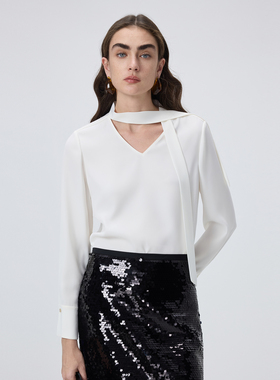 【朗姿Basic衣橱】明星同款法式衬衫气质衬衣长袖上衣春季新款女