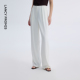 新款 朗姿白色高腰褶皱西装 女士2026年夏季 子垂坠感百搭通勤裤 裤