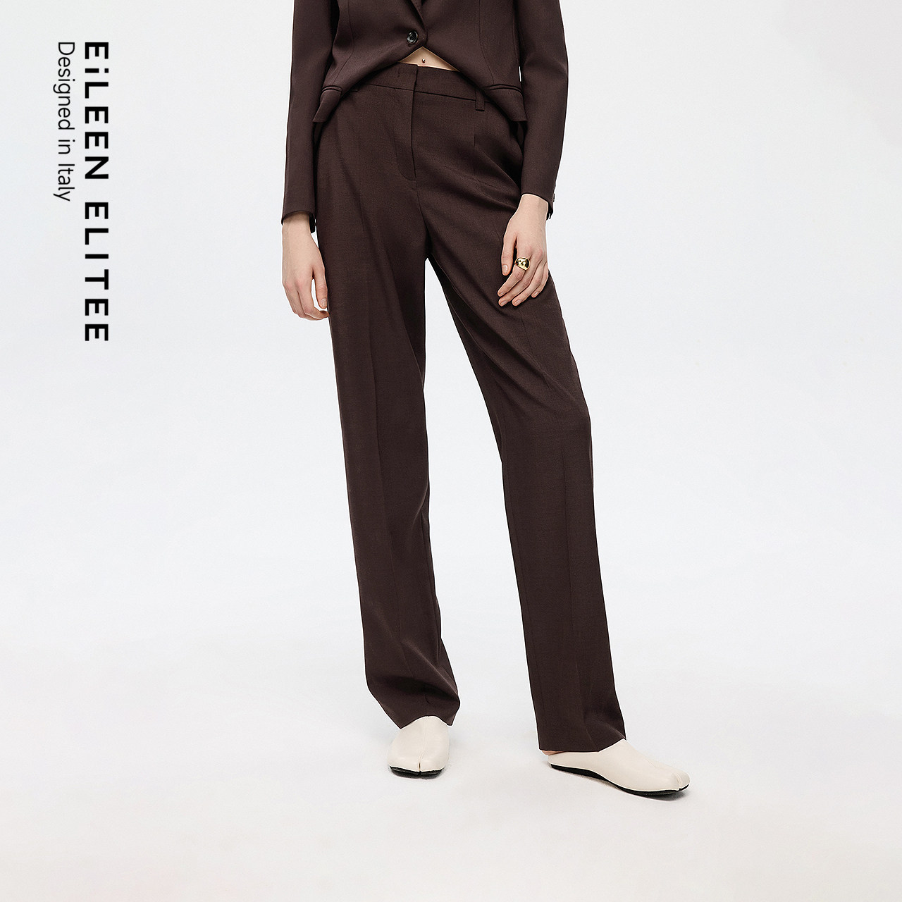 朗姿欧洲EiLEEN ELITEE复古美拉德简雅西装裤通勤2025秋季新款,女装/女士精品,西装裤/正装裤,淘宝优惠券,粉丝福利购,淘宝优惠卷