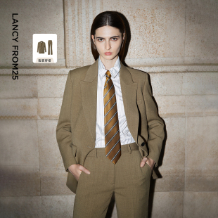 2025年冬季 西裤 高智衣橱朗姿羊毛戗驳领西装 新款 宋妍霏同款