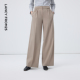 裤 朗姿25烟灰色绵羊毛西装 商务裤 子2026年春季 女 新款 高智衣橱