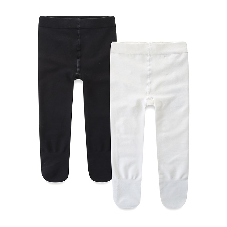 日本郡是GUNZE儿童打底裤女中大童春秋连裤袜白色舞蹈裤袜