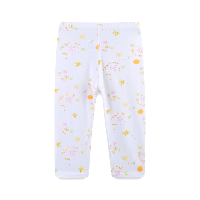 郡是GUNZE2023新款女童内衣莫代尔儿童中大童九分家居裤学生睡裤