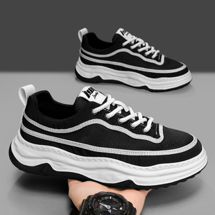 男士 2025新款 透气运动休闲鞋 薄款 潮牌高级感男鞋 网鞋 网面潮流夏季