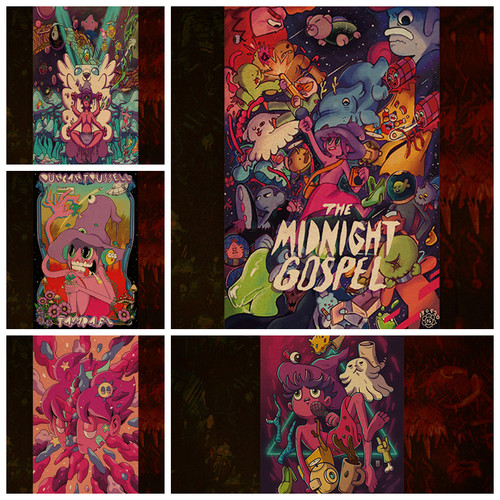 午夜福音The Midnight Gospel 美漫vintage牛皮纸海报壁纸装饰画