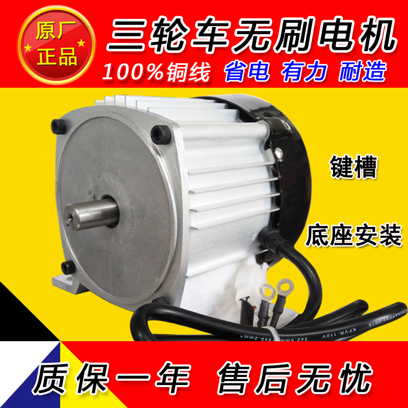 打药机电机 直流无刷键槽电机 带底座固定,48V/60V500W650W800W
