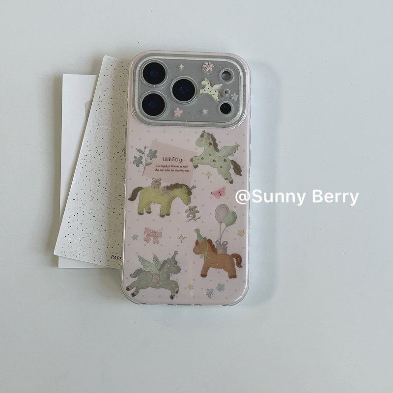 向日的浆果ins韩系小众马年可爱少女粉波点礼物飞马插画适用苹果17pro手机壳iphone16promax/14/15保护套防摔,3C数码配件,手机保护套/壳,淘宝优惠券,粉丝福利购,淘宝优惠卷