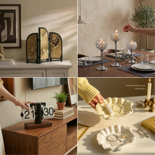 新家的100个快递中古风电视柜装饰摆件高级感小众氛围感布置好物