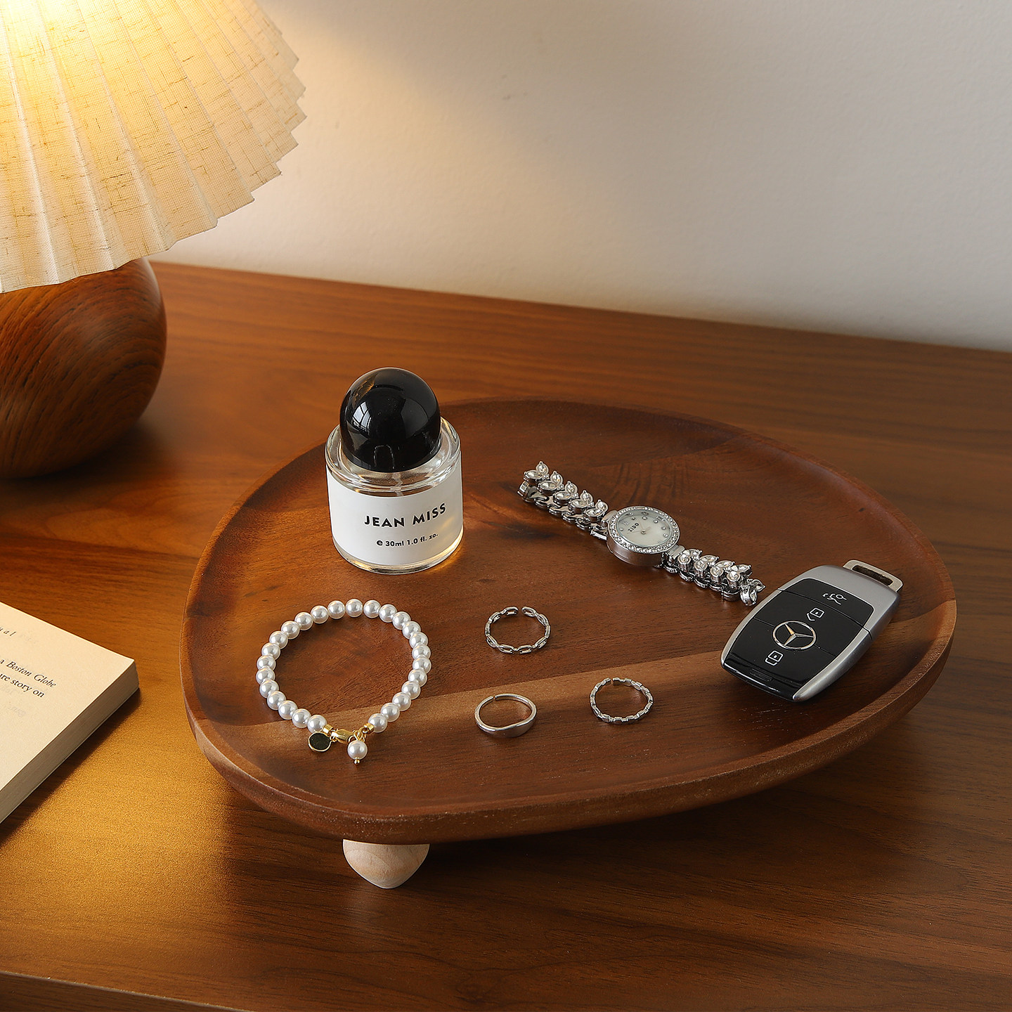 中古风香薰托盘桌面摆件高级感小众入户门玄关钥匙收纳首饰置物盘,家居饰品,装饰摆件,淘宝优惠券,粉丝福利购,淘宝优惠卷