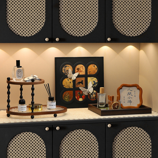 中古风入户门玄关装饰品鞋柜寓意好的摆件高级感小众客厅家居好物