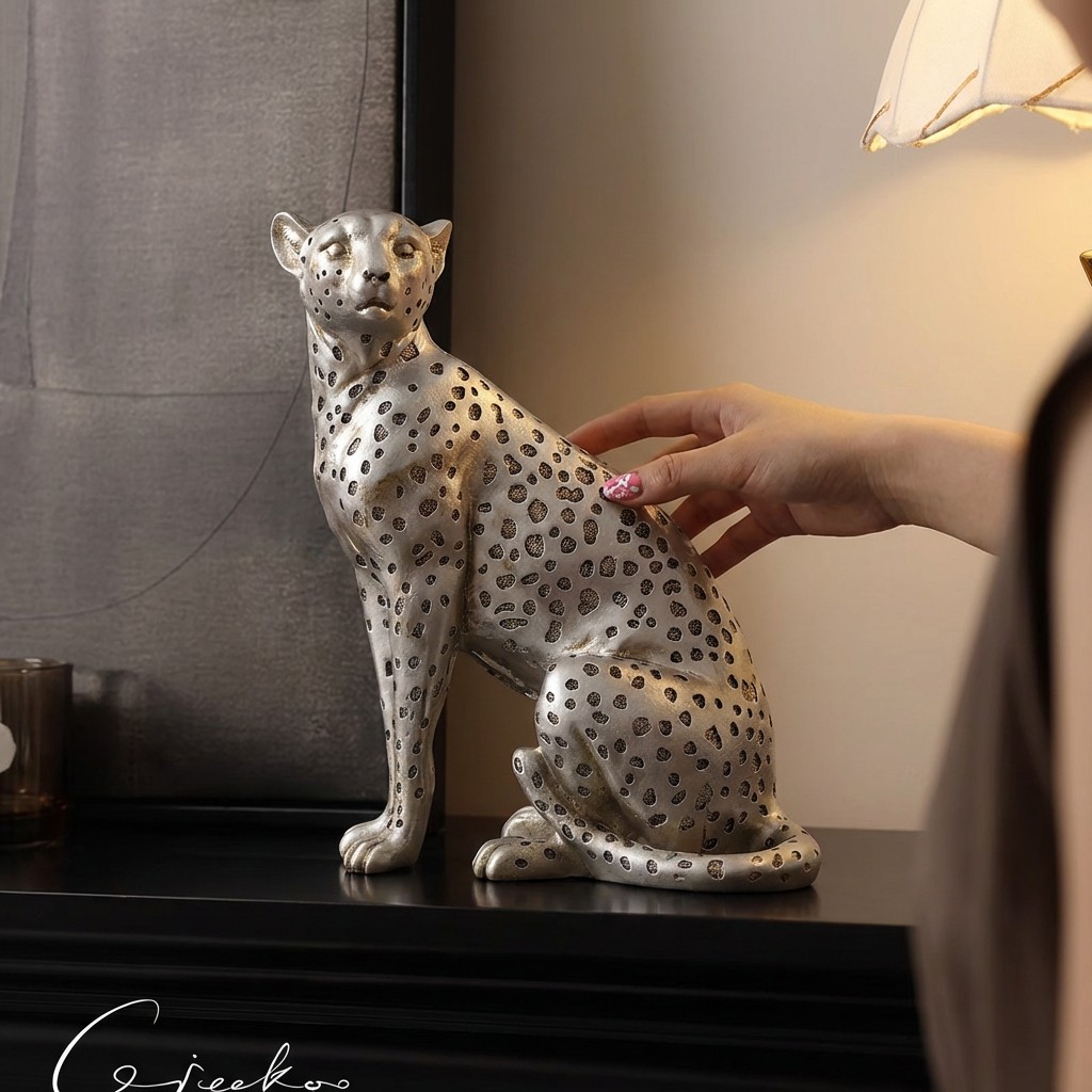 乔迁新居搬家礼物客厅旺宅新家电视酒柜装饰金钱豹摆件高级感小众,家居饰品,装饰摆件,淘宝优惠券,粉丝福利购,淘宝优惠卷