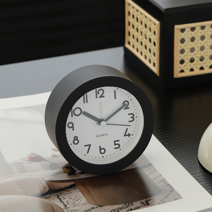 简约迷你小闹钟高颜值电子时钟桌面摆件办公室静音钟2025新款