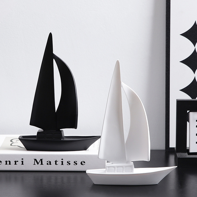 一帆风顺帆船摆件小众高级感轻奢高档客厅家居玄关酒柜电视柜装饰