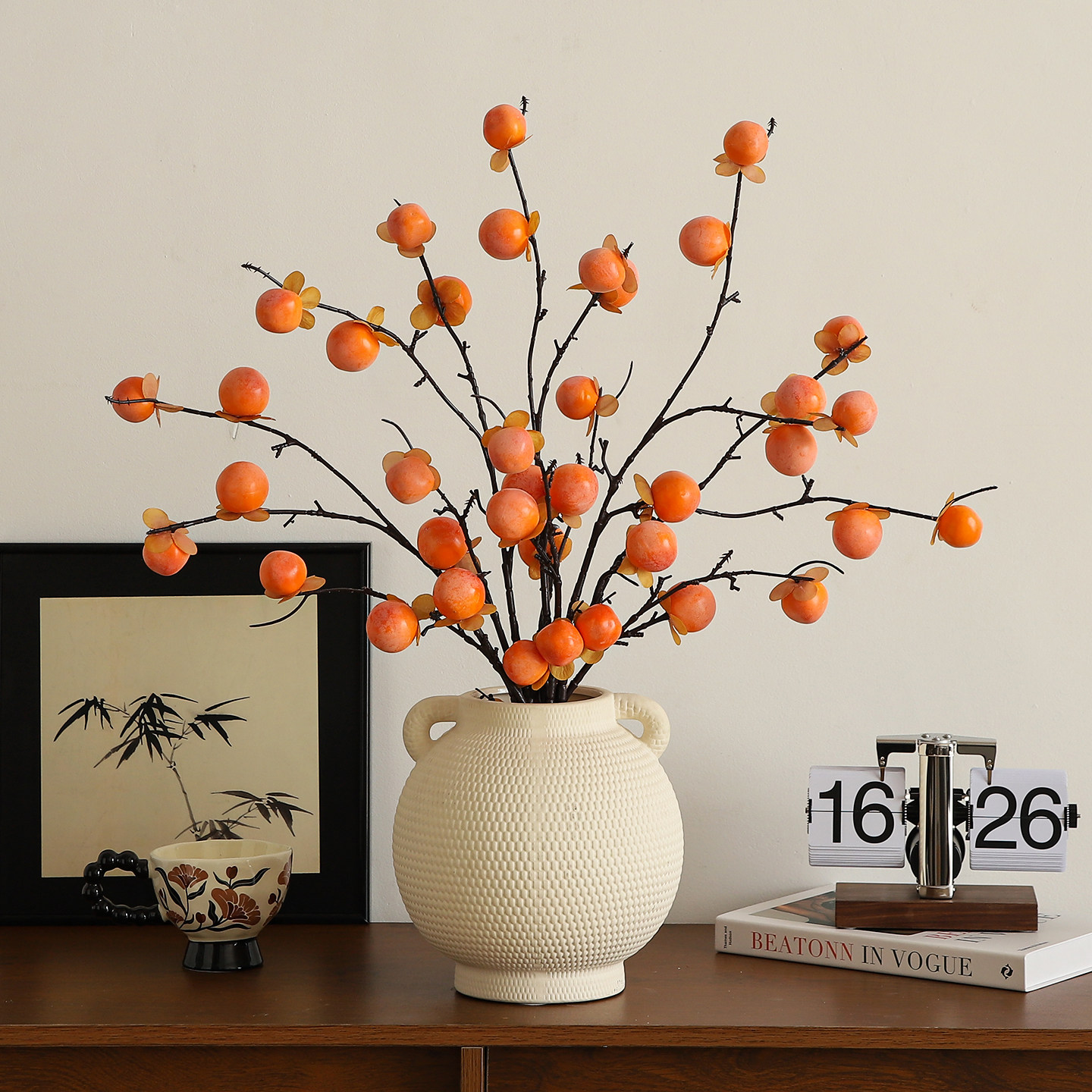 事事柿柿如意柿子摆件入户玄关客厅家居电视柜餐桌乔迁新居装饰品,家居饰品,装饰摆件,淘宝优惠券,粉丝福利购,淘宝优惠卷