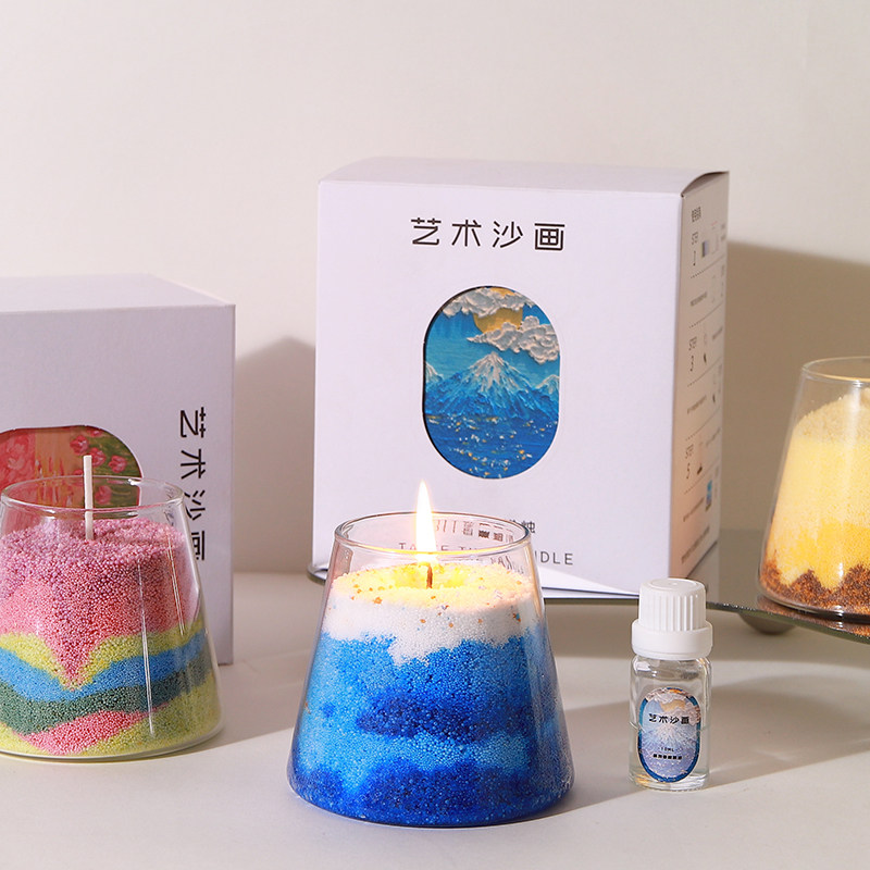 香薰蜡烛小众高级感diy制作流沙画家用摆件团建沙龙活动手工材料