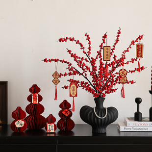 乔迁之喜新居布置搬家入宅仪式装饰用品挂饰新家装饰套装花束摆件