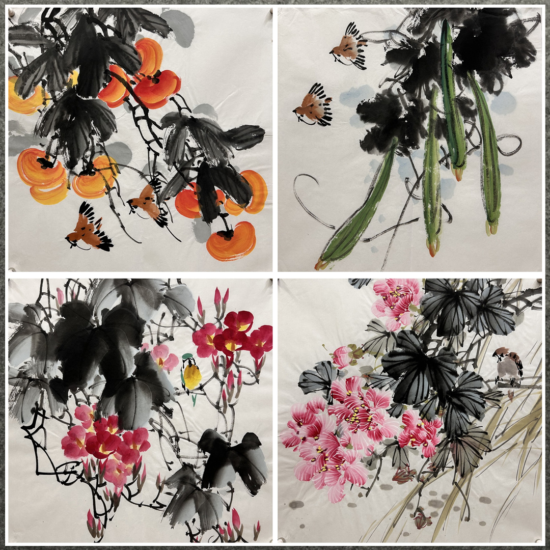 装饰国画水果蔬菜纯手绘三尺斗方花鸟画精品宣纸AV80102155-181图片
