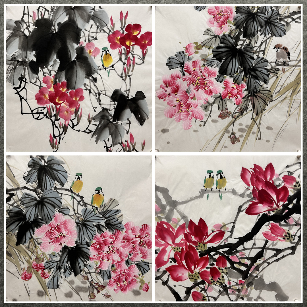 装饰国画水果蔬菜纯手绘三尺斗方花鸟画精品宣纸AV80102281-311图片