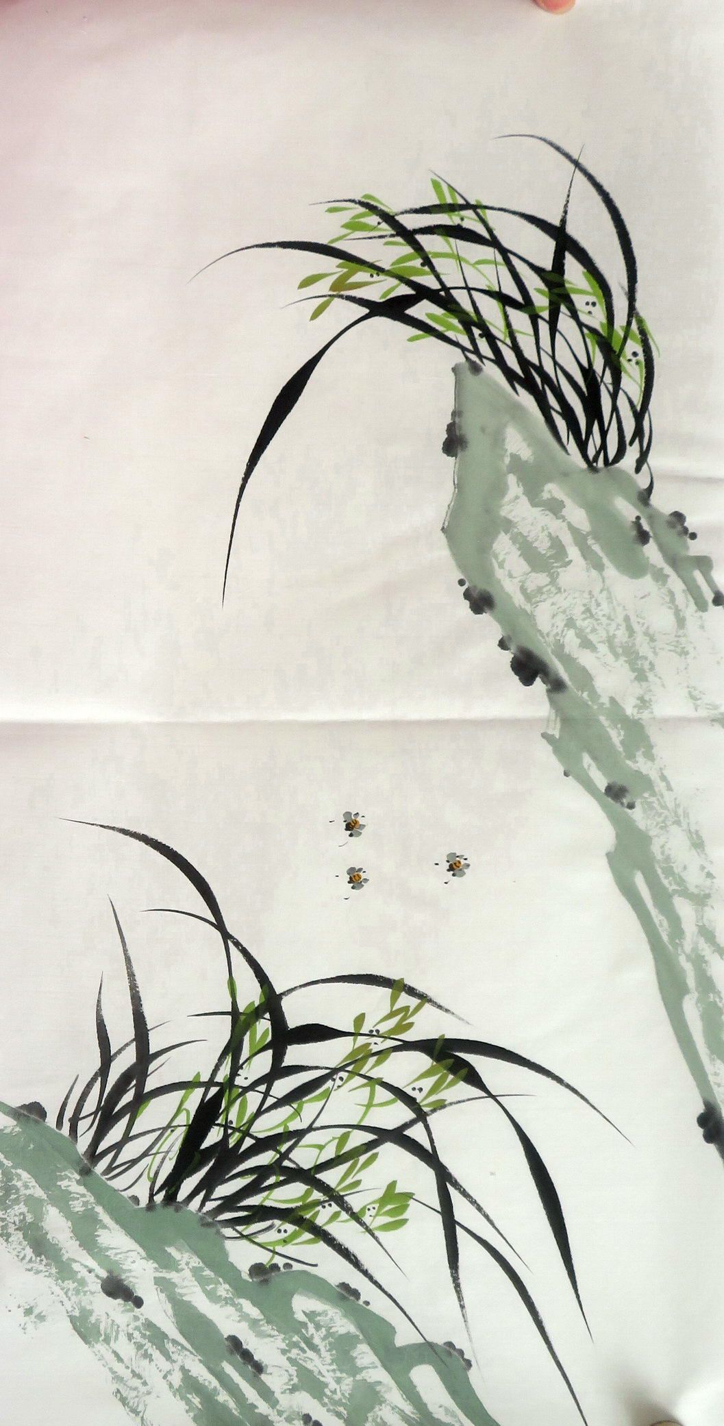 8墨锦轩特价精美装饰国画纯手绘花鸟挂画四尺四开兰花 清香图13