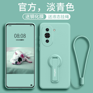 适用华为nova10手机壳新款 10pro液态硅胶nova9女8全包7防摔9se男带支架8se曲面散热nova简约pro外壳se保护套