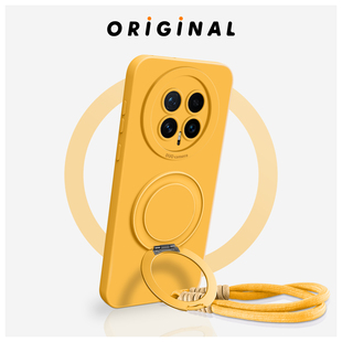 适用荣耀Magic8手机壳旋转支架magic8pro新款 8mini带手腕挂绳magic7解压齿轮honor全包防摔MAGIC7PRO硅胶软壳