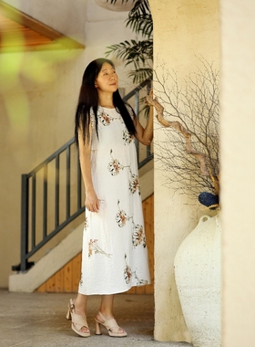 丹同款琳丹乐2025新品高档减龄绣花背心裙绣花连衣裙58038