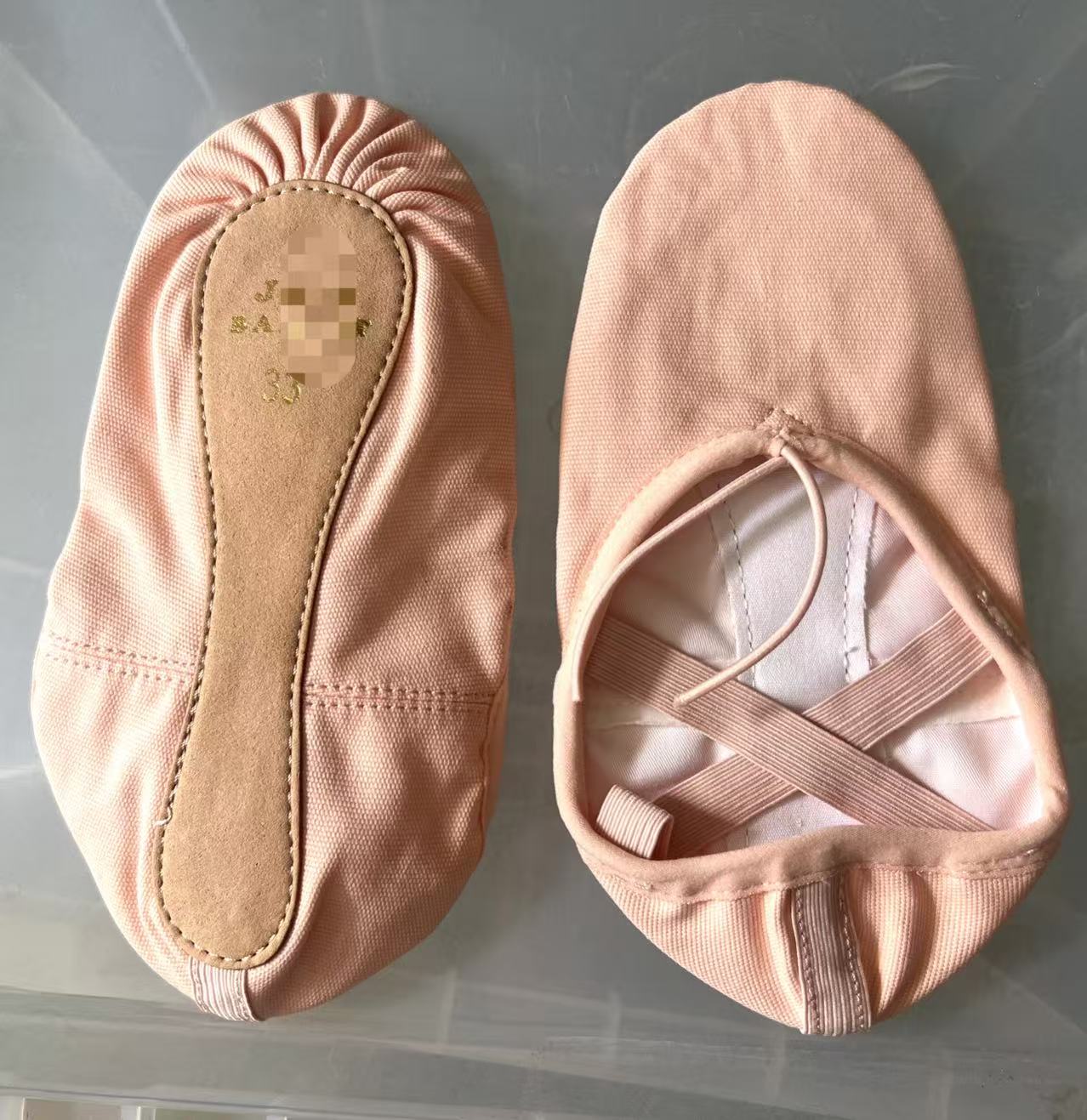 英国春夏幼儿初学芭蕾舞鞋女软底一底宝宝跳舞鞋弹力芭蕾帆布儿童