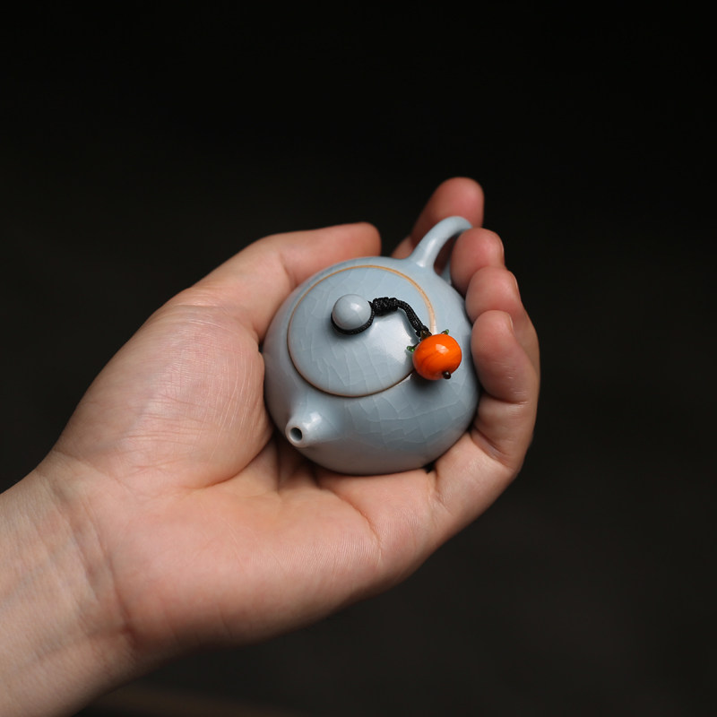 迷你汝窑小西施壶把把壶小巧可爱茶玩茶宠摆设线香香插创意陶瓷,餐饮具,茶宠摆件,淘宝优惠券,粉丝福利购,淘宝优惠卷