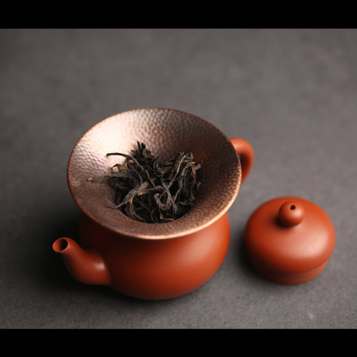 复古纯铜投茶器茶漏漏斗功夫茶具
