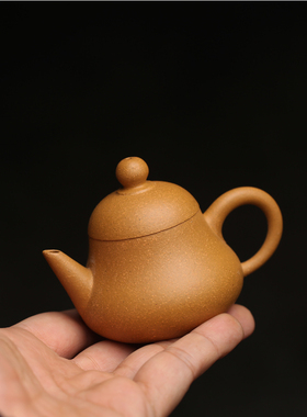 段泥小剑流 紫砂茶壶小号功夫手拉壶小巧手把壶冲茶原矿泥料70ML