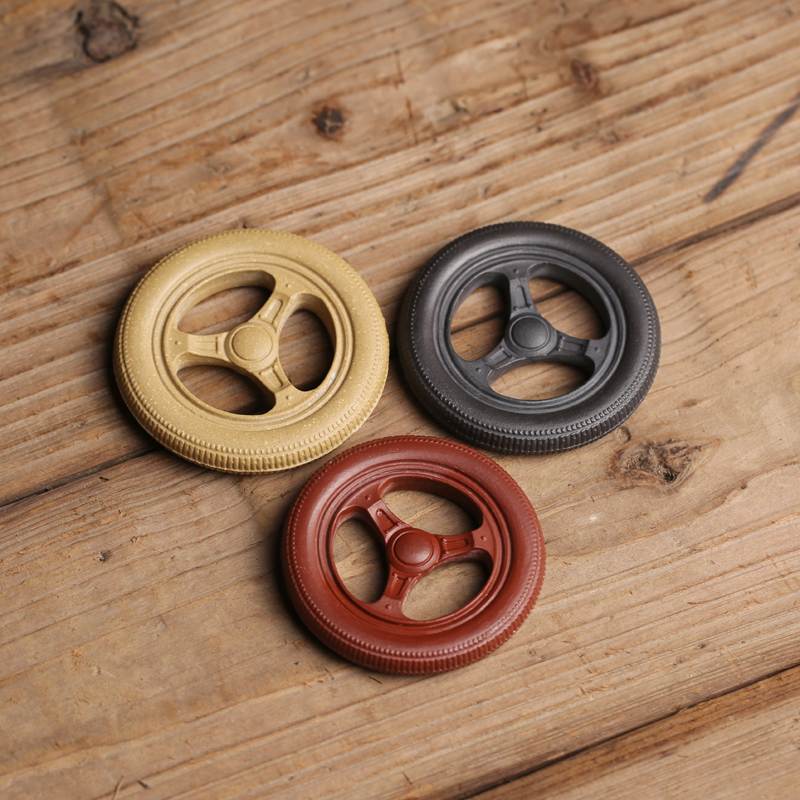 货如轮转紫砂轮胎壶盖置壶垫实心