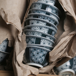 2007年老库存潮州功夫茶杯高温陶瓷釉下彩印彩高白品杯青花