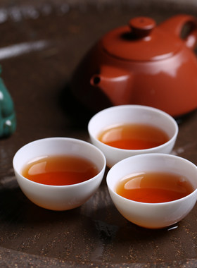 潮汕传统茶杯迷你小号陶瓷白玉令