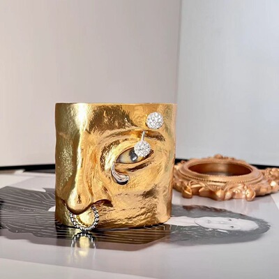 新款手镯夏帕瑞丽Schiaparelli恶魔之眼抽象五官开口高品质手镯