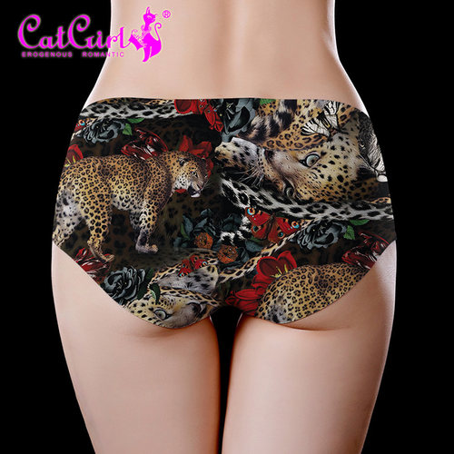 catgirl数码印花内裤女士三角裤