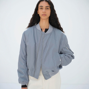 日代 AURALEE SILK TWILL FLIGHT BLOUSON 26SS 真丝斜纹飞行夹克