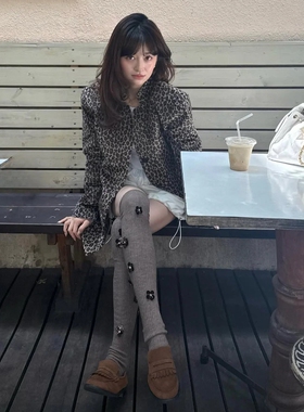 日代 Bibiy CLUB LEOPARD JACKET 25AW 个性宽松复古经典豹纹夹克