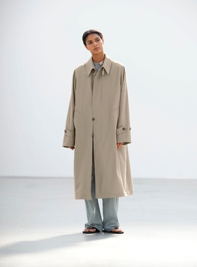 日代 AURALEE LIGHT WOOL MAX GABARDINE COAT 26SS 羊毛制风衣