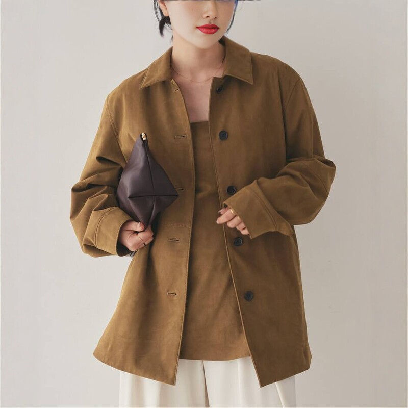 日代 Plage Suede-like shirt jacket 26SS 麂皮绒纽扣衬衫夹克