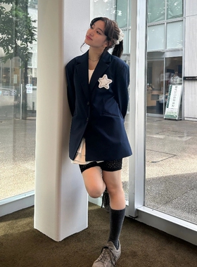 日代 Bibiy CLUB JACKET 25AW 小众设计星星俱乐部西装夹克外套