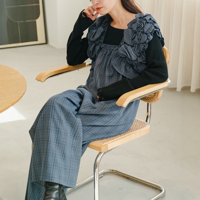 Kastane百搭休闲褶皱连体裤