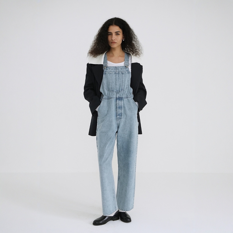 CLANE百搭休闲牛仔背带裤连体裤