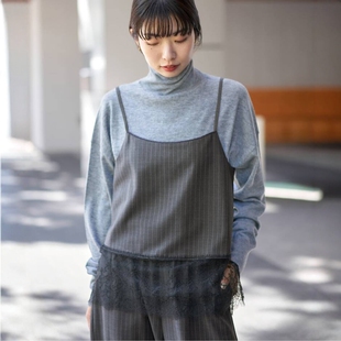 日代 IENA Lace Hem Camisole 25AW 优雅精致法式蕾丝边吊带背心