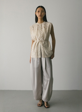 日代 STYLEMIXER Satin wide-leg pants 25AW 休闲简约缎面阔腿裤
