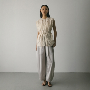 日代 STYLEMIXER Satin wide-leg pants 25AW 休闲简约缎面阔腿裤