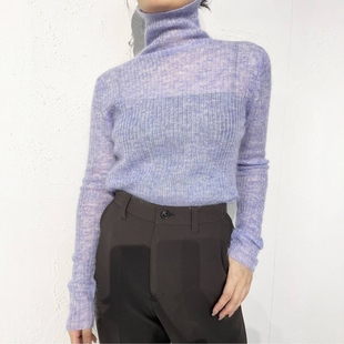 Mix Mohair TURTLE 25AW 日代 马海毛羊毛混纺套头针织衫 IENA
