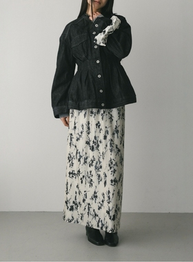 日代 STYLEMIXER Flower pleated skirt 25AW 花卉印花百褶裙